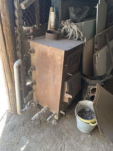 Твердотопливный котёл самодельной конструкции - Материал: стальной — 2