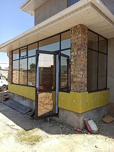 iphone 11pri: Алюминиевое остекление фасада с входной дверью - Материал — 3