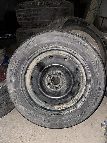Колеса в сборе 215 / 60 / R 16, Лето, Запаска, Железные, отверстий - 5 at lalafo.kg Колеса в сборе 215 / 60 / R 16, Лето, Запаска, Железные, отверстий - 5
