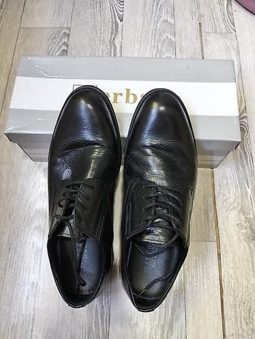 кожанные туфли: Классические мужские туфли Derby - Цвет: черный - Материал верха — 2