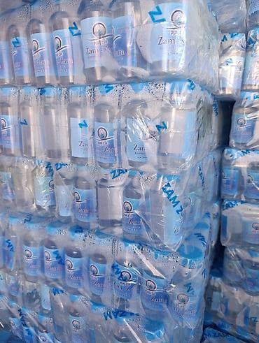 Чай, кофе, напитки: Питьевая вода Zam-Zam в пластиковых бутылках малого объема. - Бренд — 4
