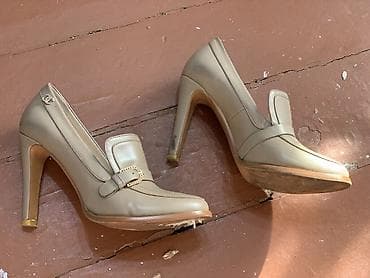 обувь 37: Сапоги, 36, 36.5, 37, Chanel, Б/у, цвет - Бежевый, Самовывоз — 2