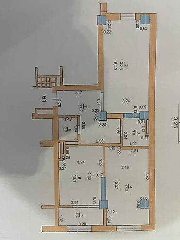 2 комнаты, 72 м² — 2