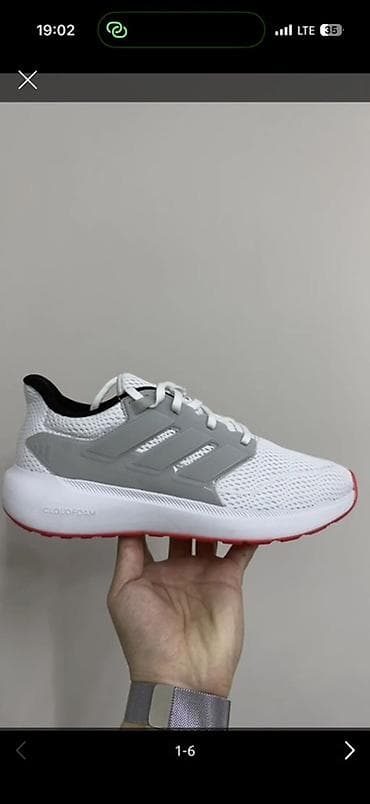 Мырзалардын бут кийими: Эркектердин кроссовкасы, 43, Adidas, Жаңы, түсү - Ак, Акылуу жеткирүү, Өзү алып кетүү — 2