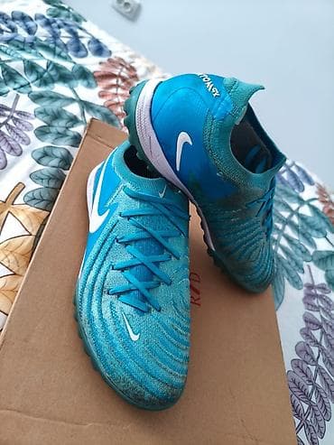 nike force: Футбольные бутсы/сороконожки Nike (TF) бирюзового цвета. - Модель — 1