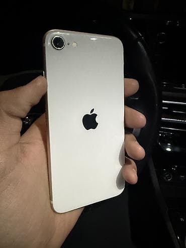 hoco w45: IPhone SE 2022, Б/у, 64 ГБ, Белый, Чехол, 76 % — 2
