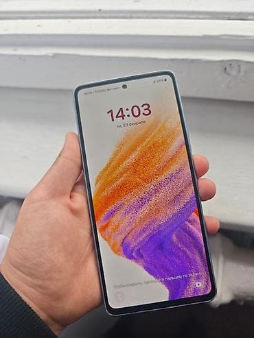 xbox one shop: Samsung Galaxy A53 5G, Б/у, 128 ГБ, цвет - Голубой, 1 SIM, 2 SIM, eSIM — 3