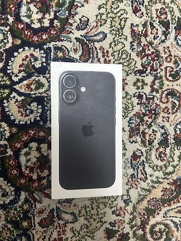 IPhone 16, Новый, 128 ГБ, Черный, Зарядное устройство, Коробка, 100 % at lalafo.kg IPhone 16, Новый, 128 ГБ, Черный, Зарядное устройство, Коробка, 100 %