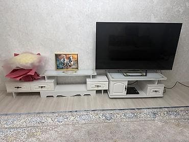 Тумбалар: Телевизорга тумба жана таянычтар — 1