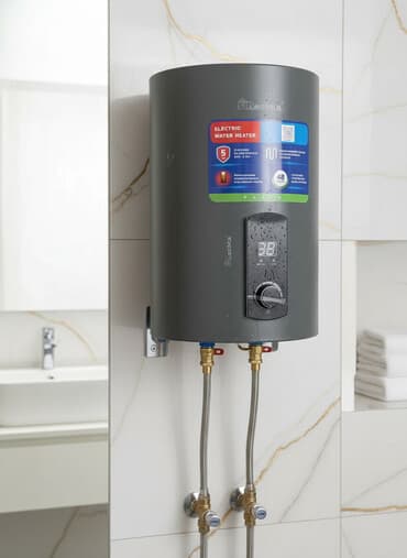 накопительный бак: Накопительный водонагреватель Объем бака: 30 л, Металл, Новый — 1