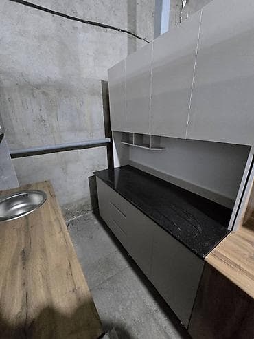 шкаф пекарский: Кухонный гарнитур, Новый, В рассрочку, цвет - Белый, ДСП, Бесплатная доставка — 3