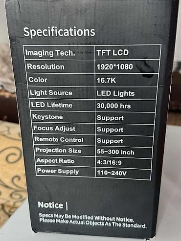 studio display: Проектор TFT LCD, Full HD 1080p Основные характеристики: - Технология — 3