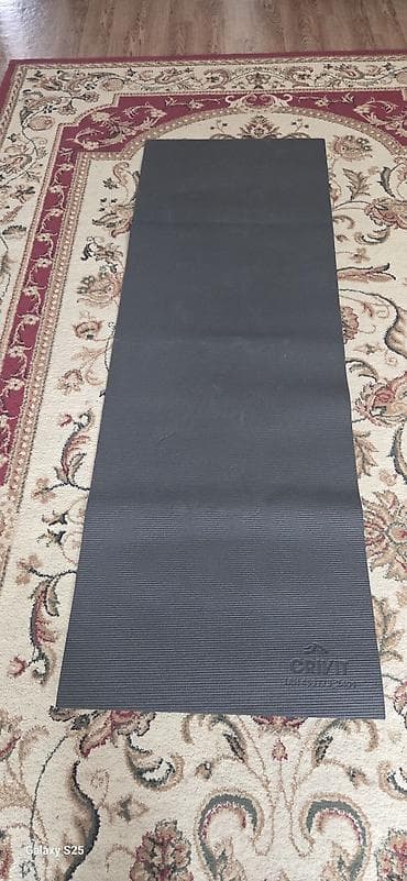 Офис эмереги: Коврик для фитнеса/йоги CRIVIT - Материал: плотный амортизирующий — 3