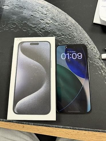 IPhone 15 Pro Max, Колдонулган, 512 ГБ, Blue Titanium, Куту, 86 %