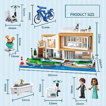 оюнчуктар: 2228 деталей, Конструктор Listen to the Sea Villa — это не просто — 3