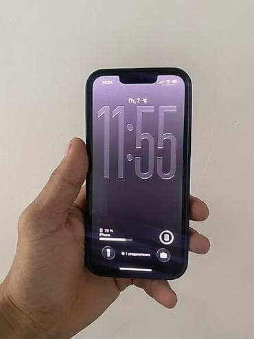 ıphone 13: IPhone 13, Б/у, 128 ГБ, Midnight, Чехол, 84 % — 2