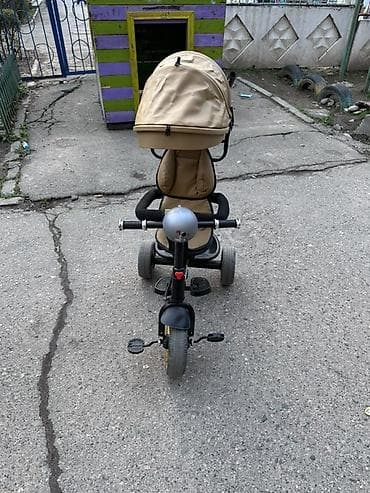 палатка зонтик: Детский транспорт: 1) Трёхколёсный велосипед с родительской ручкой и — 2