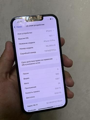 apple iphone x: IPhone 13 Pro, 256 ГБ, 95 % — 2