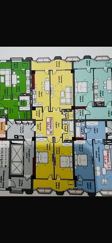 81: 3 комнаты, 120 м², Элитка, 11 этаж, Готовая ПСО (под самоотделку) — 1