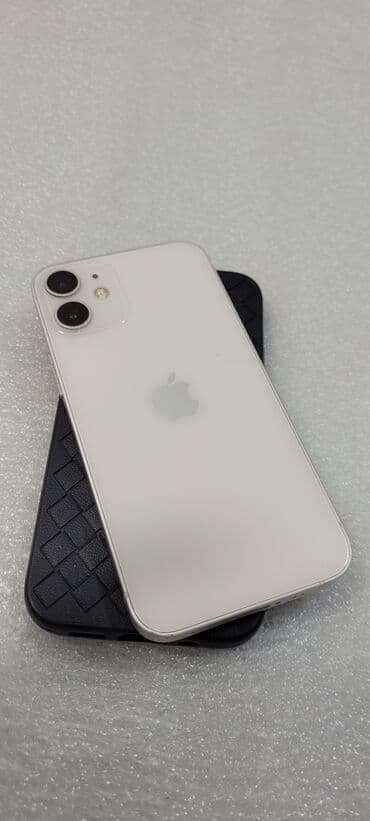 айфон 12 мини бу 128: IPhone 12 mini, Колдонулган, 128 ГБ, Ак, Каптама, 76 % — 11