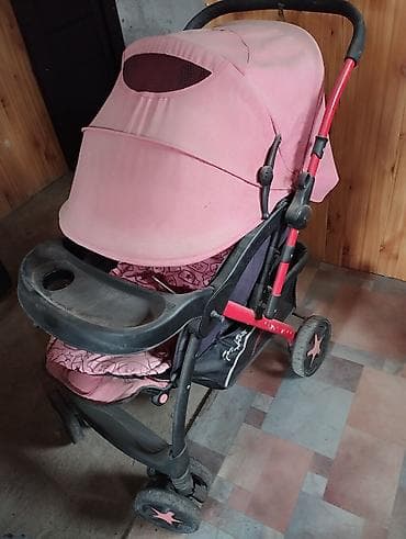 детские коляски anex sport: Коляска, Другой бренд, цвет - Розовый, Б/у, Самовывоз — 1