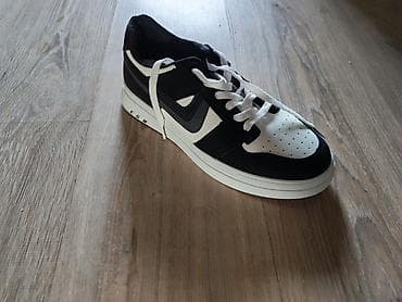 nike tech flece: Кроссовки низкие, черно-белые, повседневные - Стиль: классический — 3