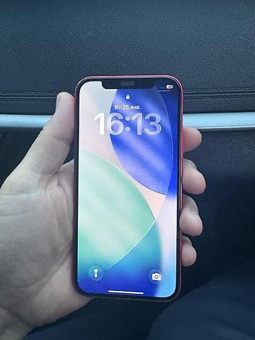 redmi 13a: IPhone 12, Б/у, 64 ГБ, Красный, Наушники, Зарядное устройство, Защитное стекло — 2