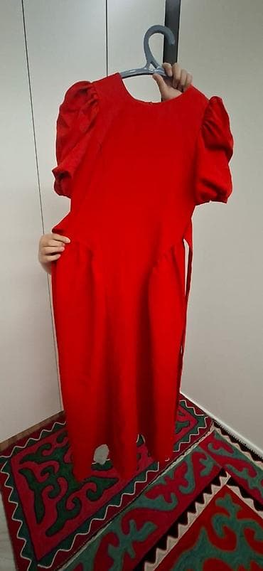 red centr: Повседневное платье, Осень-весна, Длинная модель, Прямое, M — 1