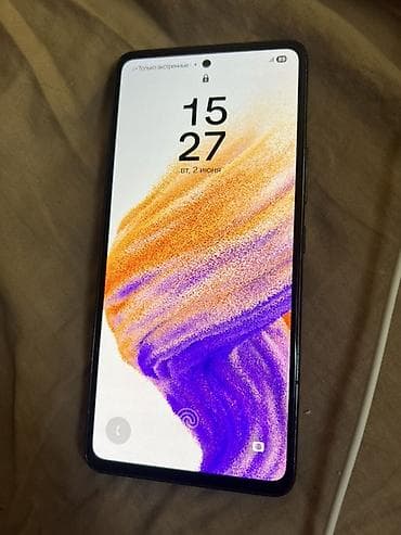 Samsung Galaxy A53 5G, Б/у, 128 ГБ, цвет - Черный, 1 SIM, 2 SIM