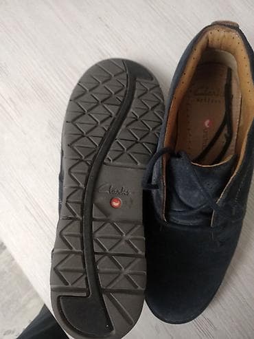 Туфли: Мужские ботинки, 39.5, Clarks, Б/у, цвет - Синий, Самовывоз — 4
