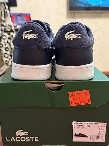 lee 9: Мужские кроссовки, 42.5, Lacoste, Новый, цвет - Синий, Самовывоз, Бесплатная доставка, Платная доставка — 3