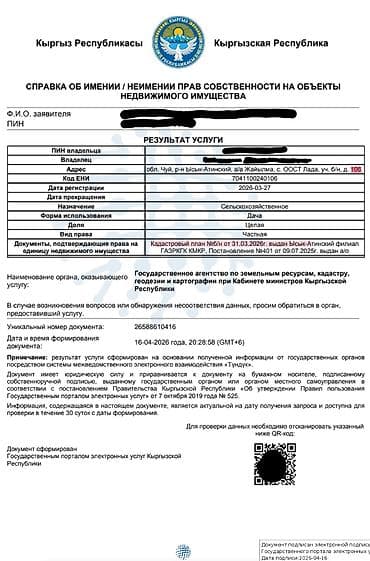 суточный квартира ош 2 комнатная: 5 соток, Для строительства, Красная книга — 4