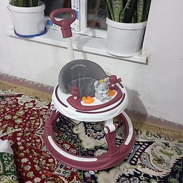 Ходунки для малышей Babywalker. - Круглая устойчивая база с широким at lalafo.kg Ходунки для малышей Babywalker. - Круглая устойчивая база с широким