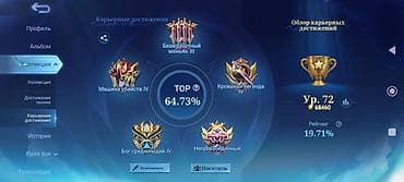 Значки: Игровой аккаунт Mobile Legends: Bang Bang Основное: - Ник: salam (ID — 3