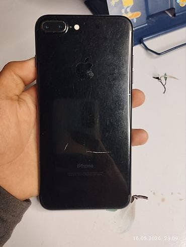 Техника жана электроника: IPhone 7 Plus, Колдонулган, 128 ГБ, Jet Black, Каптама, 100 % — 1