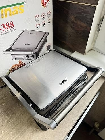 прижимной гриль: Электрический гриль-пресс AVinas AV-388 - Тип: контактный — 2