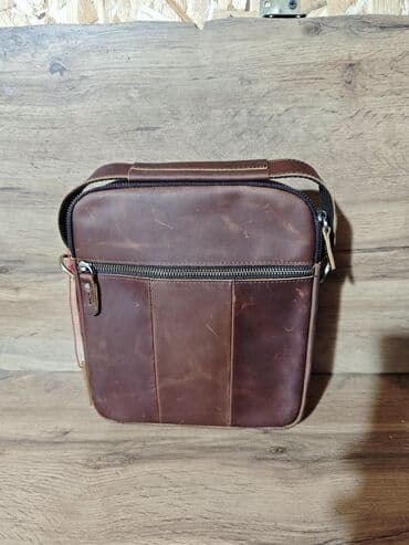 барсетка мужская кожаная ручной работы: Барсетка, Материал: Натуральная кожа, Новый — 6