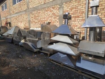 оборудование для фаст фуда бишкек: Вытяжки из нержавеющей стали. Б/У Без двигателя воздуха. Под разный — 4