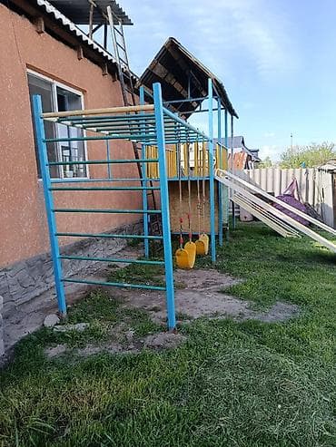 детский игровой комплекс цена: Детская уличная площадка с навесом - Комплекс из металлического — 1