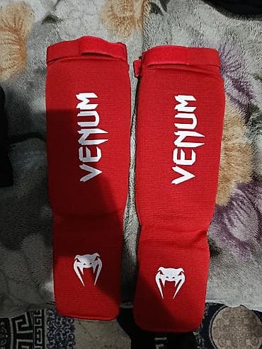 мужские зимние обувь: Накладки/защита голени и подъёма стопы Venum (пара), цвет красный. - — 1