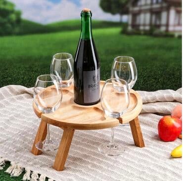 кухиний: Столик-поднос для вина и закусок, 30*16 см — 4