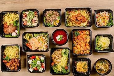 Сухофрукты, орехи, снеки: Готовые обеды в лотках — домашняя кухня на каждый день. Что внутри: - — 1