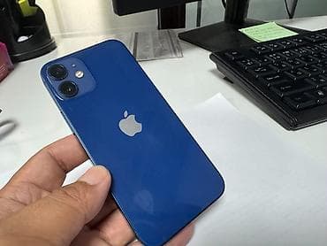 IPhone 12 mini, Б/у, 64 ГБ, Blue Titanium, Зарядное устройство, Чехол, 77 %