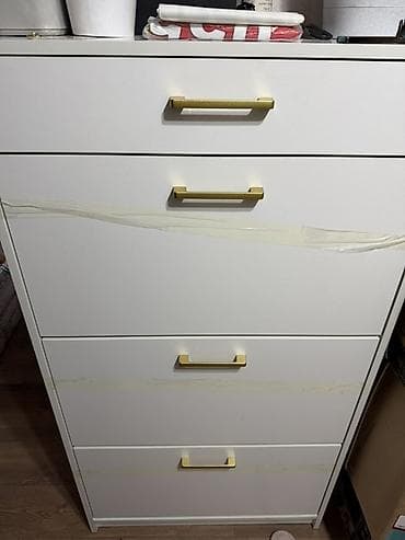 Балдар эмереги: Тумба жана бут кийим койгуч, Жаңы, Башка материал, Өзү алып кетүү, Акылуу жеткирүү, түсү - Ак — 2