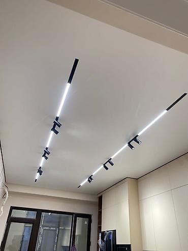 Линейные магнитные трековые светильники и врезные споты для потолка -