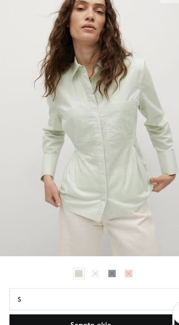 женские брендовые туфли недорого: РубашкаMango размер М новая качество цена 2500 сом — 1