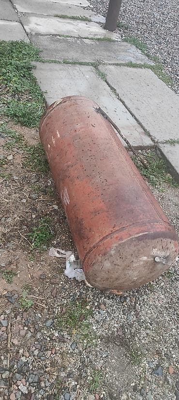 Үй жана бакча үчүн баардык: Газ балон, переделанный как водонагреватель, объем 50 литров, в — 1