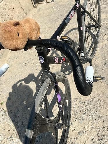 титановые велики: Фикс,рама М,капибара в подарок передное диска титановое,продаю так как — 7