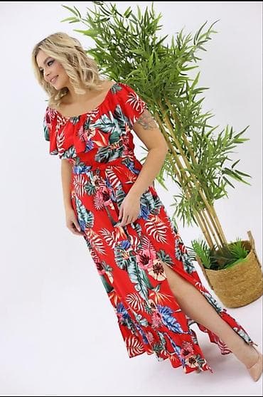 красные джинсы: Сарафан . Штапель. Размеры: 54 56 — 2