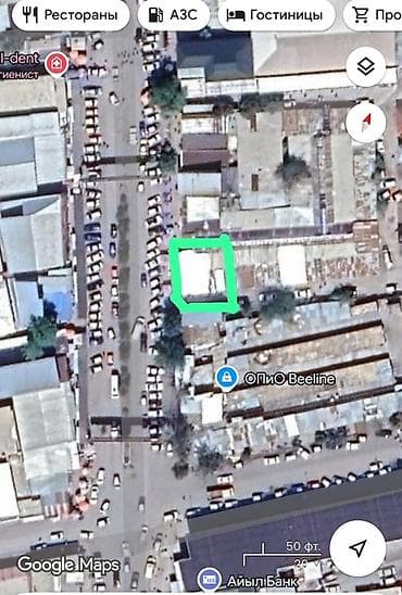 Торговое место/киоск на карте (отмечено зелёным контуром) 📍 at lalafo.kg Торговое место/киоск на карте (отмечено зелёным контуром) 📍